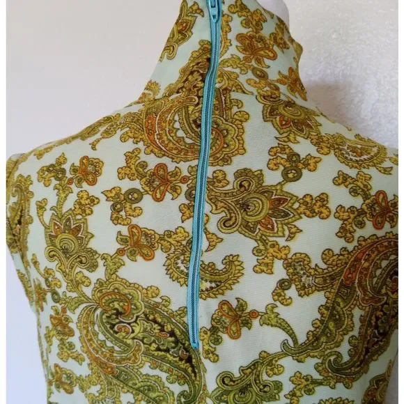 Mockneck paisley print dress - Picture 6 of 6